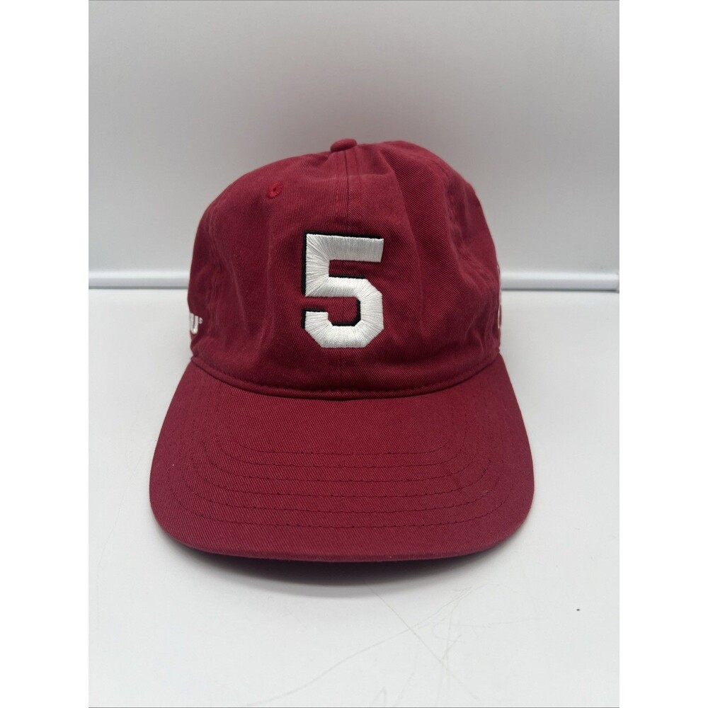 Pukka Blue-Emu Number 5 Signature Red Adjustable Baseball Hat Cap